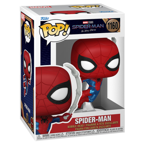  Funko POP! Bobble Marvel Spider-Man No Way Home Spider-Man Finale Suit (1160) (,  1)