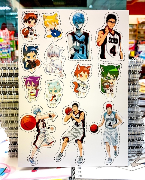 Лист наклеек Баскетбол Куроко / Kuroko no Basuke