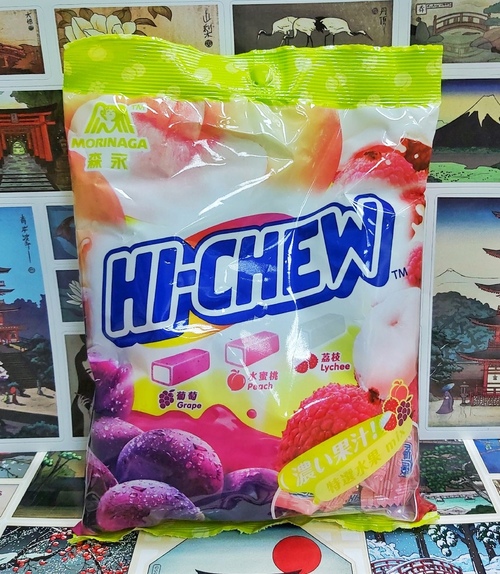 Жевательная конфета Hi - Chew (виноград,персик,личи)