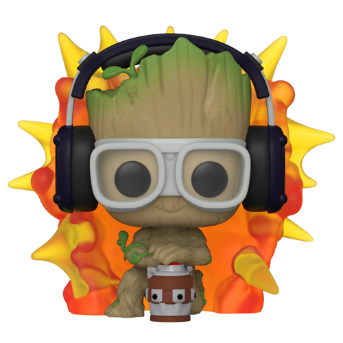  Funko POP! Bobble Marvel I Am Groot Groot With Detonator ()