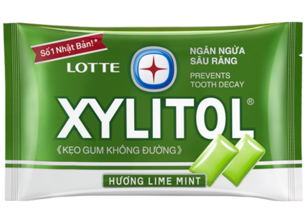 Жевательная резинка Xylitol Lime Mint со вкусом лайма и мяты