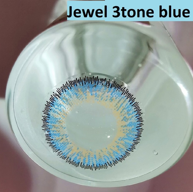 Линзы Голубые (Jewel 3tone blue)
