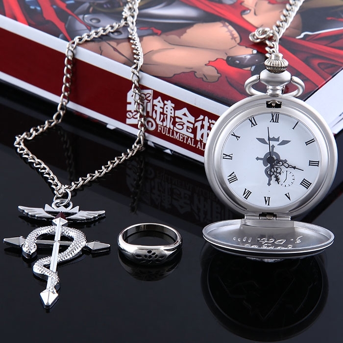 Часы Стальной алхимик/Fullmetal Alchemist (кулон и часы)