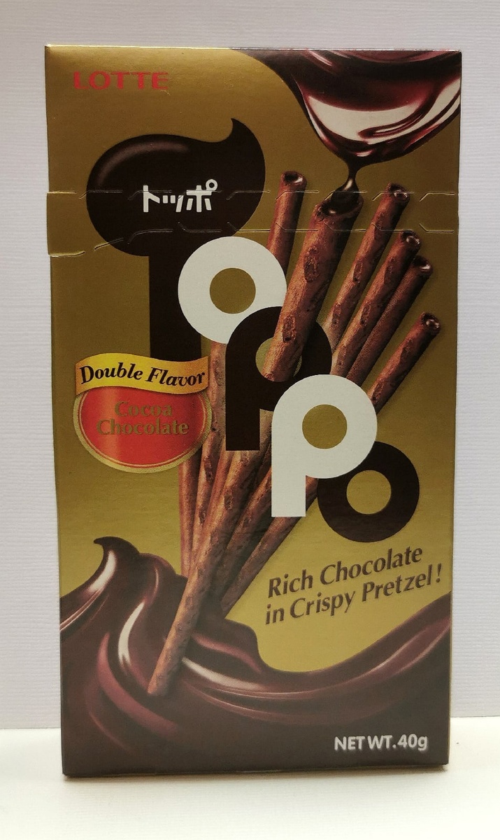 Хрустящие палочки с какао-начинкой "Toppo"