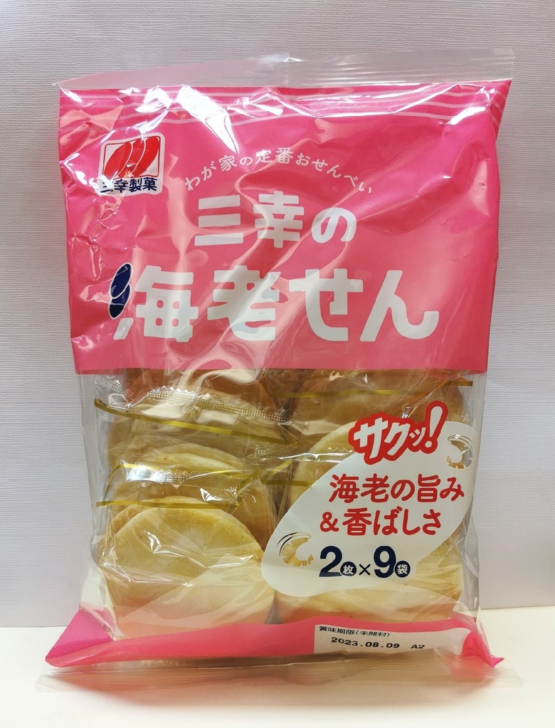 Снек рисовый Sanko Seika со вкусом креветки миюки