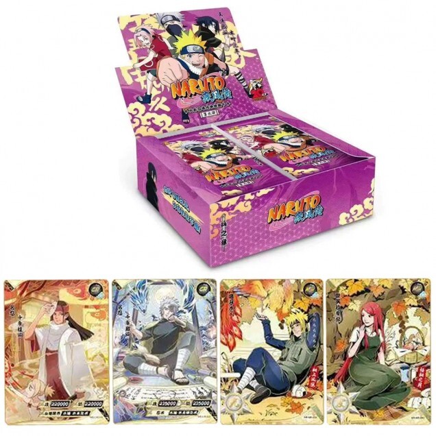 Коллекционные карточки Наруто/Naruto (категория А), фиол.