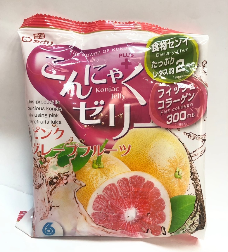 Желе “Yukiguni Aguri” Конняку со вкусом грейпфрута