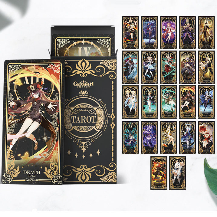   Genshin Impact game tarot cards (22 .)